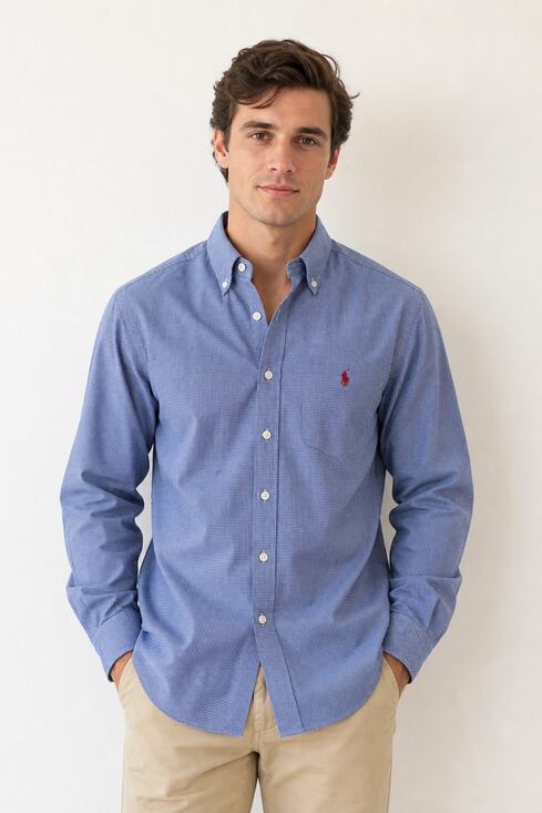 Ralph Lauren Other - Ralph Lauren Classic Fit Blue Check Button Down Shirt M